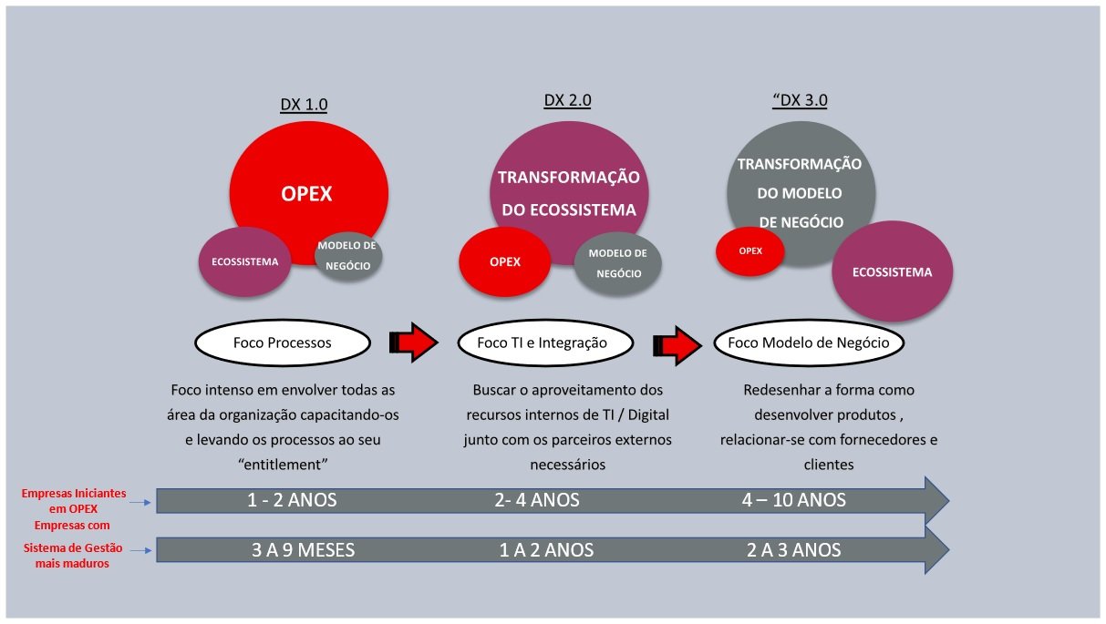 Figura 1  Fases do Modelo de Transformao Digital (DX) 